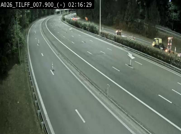 <h2>Webcam autoroute A26/E25 à Esneux, en Belgique en direction Luxembourg - BK 7.9</h2>