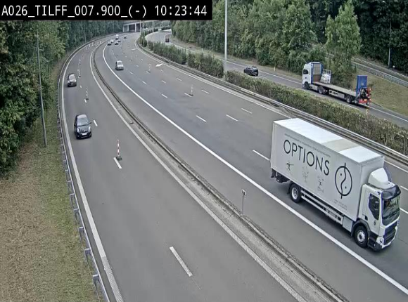 <h2>Webcam autoroute A26/E25 à Esneux, en Belgique en direction Luxembourg - BK 7.9</h2>