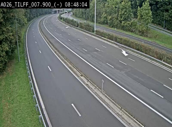Webcam autoroute A26/E25 à Esneux, en Belgique en direction Luxembourg - BK 7.9