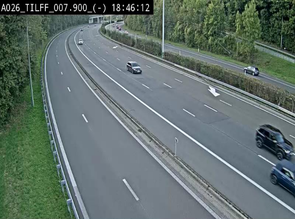 <h2>Webcam autoroute A26/E25 à Esneux, en Belgique en direction Luxembourg - BK 7.9</h2>
