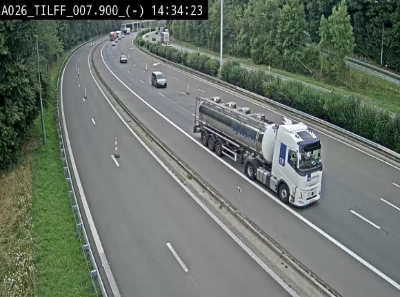 <h2>Webcam autoroute A26/E25 à Esneux, en Belgique en direction Luxembourg - BK 7.9</h2>