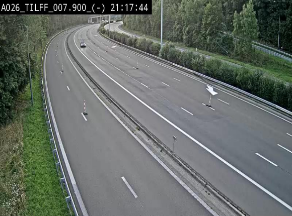 <h2>Webcam autoroute A26/E25 à Esneux, en Belgique en direction Luxembourg - BK 7.9</h2>
