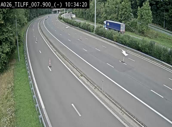 <h2>Webcam autoroute A26/E25 à Esneux, en Belgique en direction Luxembourg - BK 7.9</h2>