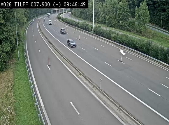 <h2>Webcam autoroute A26/E25 à Esneux, en Belgique en direction Luxembourg - BK 7.9</h2>
