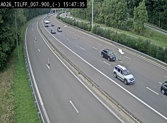 <h2>Webcam autoroute A26/E25 à Esneux, en Belgique en direction Luxembourg - BK 7.9</h2>