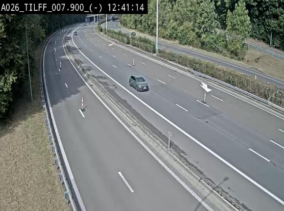 <h2>Webcam autoroute A26/E25 à Esneux, en Belgique en direction Luxembourg - BK 7.9</h2>