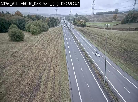 <h2>Webcam autoroute A26/E25 à hauteur de Vaux-sur-Sûre, à la jonction avec la N85 en direction de Liège - BK 83.6</h2>