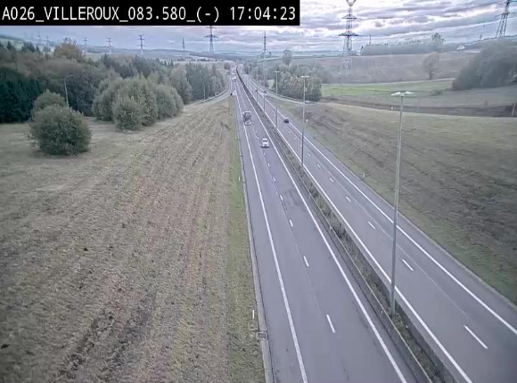 <h2>Webcam autoroute A26/E25 à hauteur de Vaux-sur-Sûre, à la jonction avec la N85 en direction de Liège - BK 83.6</h2>
