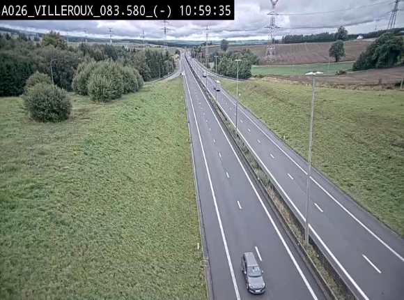 <h2>Webcam autoroute A26/E25 à hauteur de Vaux-sur-Sûre, à la jonction avec la N85 en direction de Liège - BK 83.6</h2>