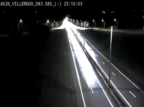 Webcam autoroute A26/E25 à hauteur de Vaux-sur-Sûre, à la jonction avec la N85 en direction de Liège - BK 83.6