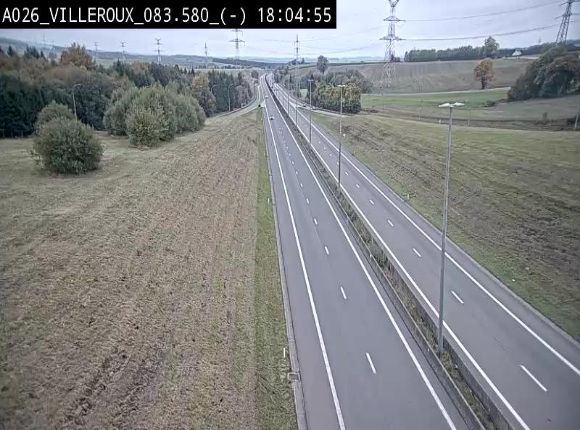 <h2>Webcam autoroute A26/E25 à hauteur de Vaux-sur-Sûre, à la jonction avec la N85 en direction de Liège - BK 83.6</h2>