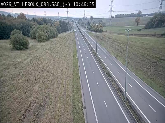 <h2>Webcam autoroute A26/E25 à hauteur de Vaux-sur-Sûre, à la jonction avec la N85 en direction de Liège - BK 83.6</h2>