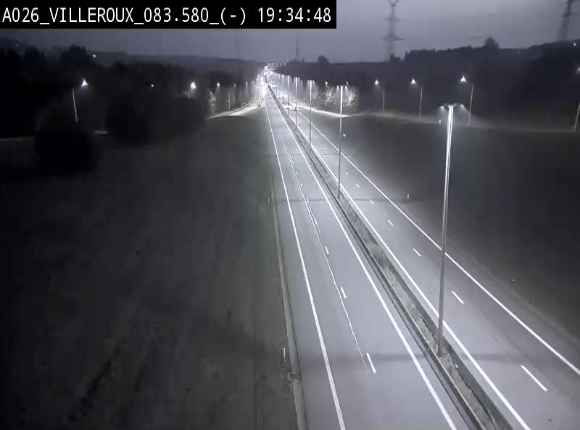 <h2>Webcam autoroute A26/E25 à hauteur de Vaux-sur-Sûre, à la jonction avec la N85 en direction de Liège - BK 83.6</h2>