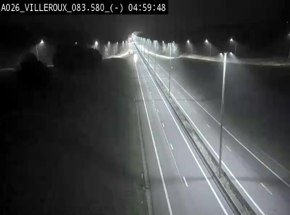 Webcam autoroute A26/E25 à hauteur de Vaux-sur-Sûre, à la jonction avec la N85 en direction de Liège - BK 83.6