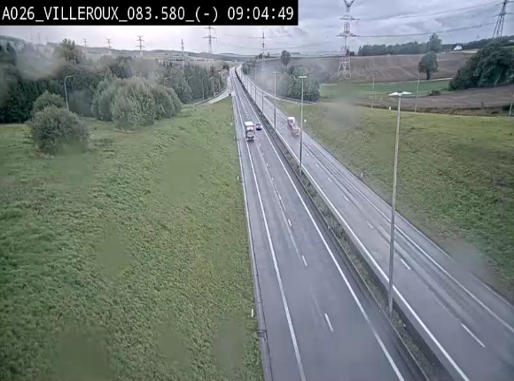 <h2>Webcam autoroute A26/E25 à hauteur de Vaux-sur-Sûre, à la jonction avec la N85 en direction de Liège - BK 83.6</h2>