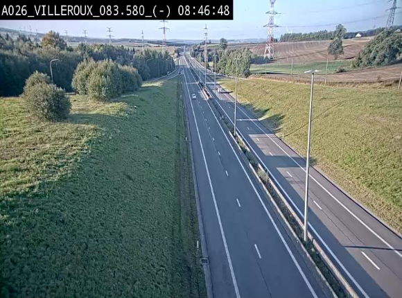 <h2>Webcam autoroute A26/E25 à hauteur de Vaux-sur-Sûre, à la jonction avec la N85 en direction de Liège - BK 83.6</h2>