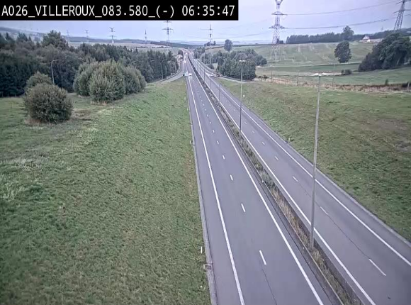 <h2>Webcam autoroute A26/E25 à hauteur de Vaux-sur-Sûre, à la jonction avec la N85 en direction de Liège - BK 83.6</h2>