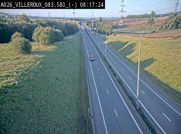 <h2>Webcam autoroute A26/E25 à hauteur de Vaux-sur-Sûre, à la jonction avec la N85 en direction de Liège - BK 83.6</h2>