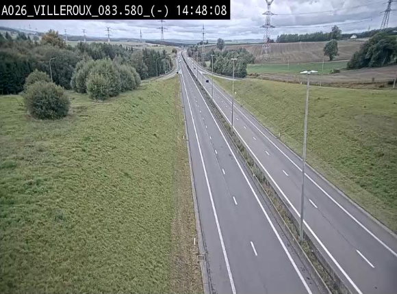 <h2>Webcam autoroute A26/E25 à hauteur de Vaux-sur-Sûre, à la jonction avec la N85 en direction de Liège - BK 83.6</h2>