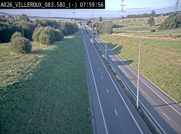 <h2>Webcam autoroute A26/E25 à hauteur de Vaux-sur-Sûre, à la jonction avec la N85 en direction de Liège - BK 83.6</h2>