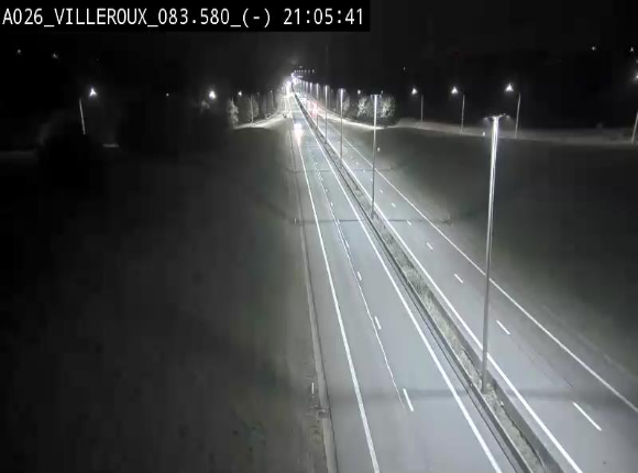 Webcam autoroute A26/E25 à hauteur de Vaux-sur-Sûre, à la jonction avec la N85 en direction de Liège - BK 83.6