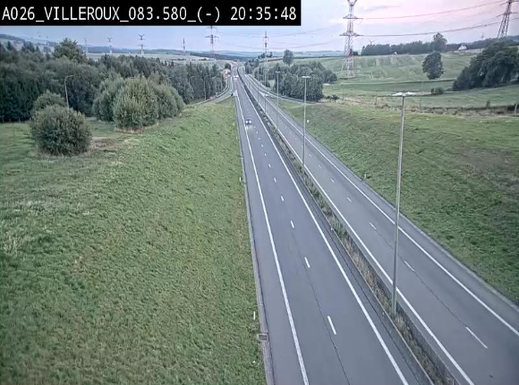 <h2>Webcam autoroute A26/E25 à hauteur de Vaux-sur-Sûre, à la jonction avec la N85 en direction de Liège - BK 83.6</h2>