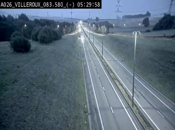 <h2>Webcam autoroute A26/E25 à hauteur de Vaux-sur-Sûre, à la jonction avec la N85 en direction de Liège - BK 83.6</h2>