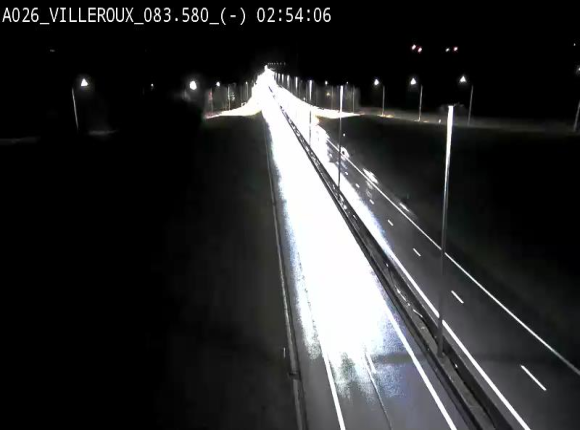 Webcam autoroute A26/E25 à hauteur de Vaux-sur-Sûre, à la jonction avec la N85 en direction de Liège - BK 83.6