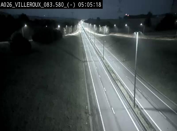 <h2>Webcam autoroute A26/E25 à hauteur de Vaux-sur-Sûre, à la jonction avec la N85 en direction de Liège - BK 83.6</h2>