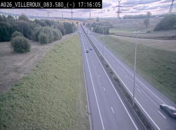 <h2>Webcam autoroute A26/E25 à hauteur de Vaux-sur-Sûre, à la jonction avec la N85 en direction de Liège - BK 83.6</h2>