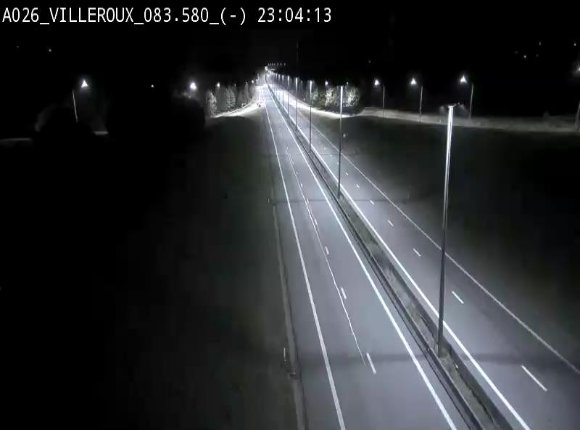 <h2>Webcam autoroute A26/E25 à hauteur de Vaux-sur-Sûre, à la jonction avec la N85 en direction de Liège - BK 83.6</h2>