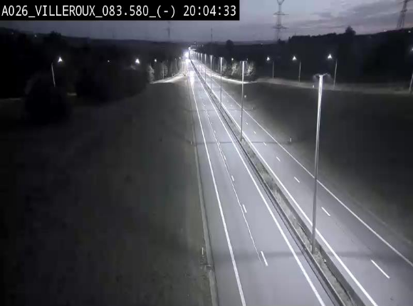 <h2>Webcam autoroute A26/E25 à hauteur de Vaux-sur-Sûre, à la jonction avec la N85 en direction de Liège - BK 83.6</h2>
