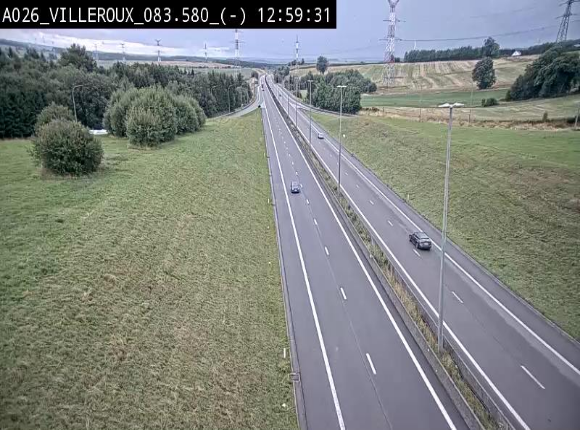 <h2>Webcam autoroute A26/E25 à hauteur de Vaux-sur-Sûre, à la jonction avec la N85 en direction de Liège - BK 83.6</h2>