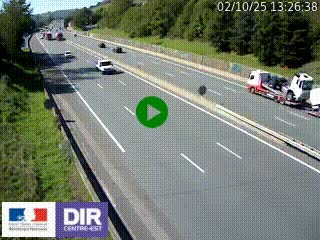 <h2>Webcam routière à Saint-Etienne-Terrenoire sur la RN88 avant la jonction entre l'A72 et le Boulevard Périphérique de Saint-Etienne</h2>