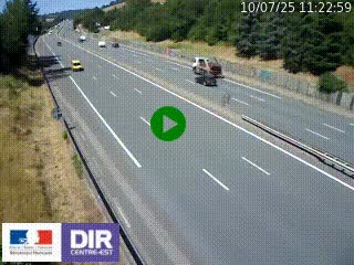 Webcam routière à Saint-Etienne-Terrenoire sur la RN88 avant la jonction entre l'A72 et le Boulevard Périphérique de Saint-Etienne