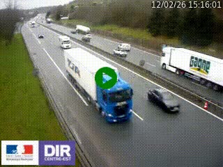 <h2>Webcam routière à Saint-Etienne-Terrenoire sur la RN88 avant la jonction entre l'A72 et le Boulevard Périphérique de Saint-Etienne</h2>