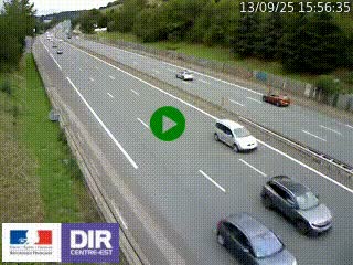 <h2>Webcam routière à Saint-Etienne-Terrenoire sur la RN88 avant la jonction entre l'A72 et le Boulevard Périphérique de Saint-Etienne</h2>