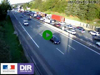 <h2>Webcam routière à Saint-Etienne-Terrenoire sur la RN88 avant la jonction entre l'A72 et le Boulevard Périphérique de Saint-Etienne</h2>