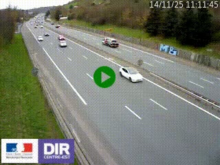 <h2>Webcam routière à Saint-Etienne-Terrenoire sur la RN88 avant la jonction entre l'A72 et le Boulevard Périphérique de Saint-Etienne</h2>
