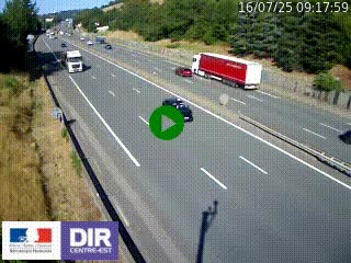 Webcam routière à Saint-Etienne-Terrenoire sur la RN88 avant la jonction entre l'A72 et le Boulevard Périphérique de Saint-Etienne