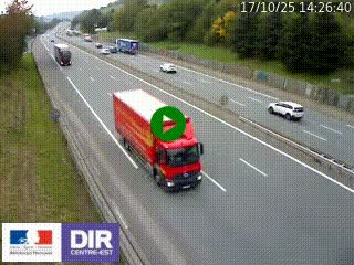 <h2>Webcam routière à Saint-Etienne-Terrenoire sur la RN88 avant la jonction entre l'A72 et le Boulevard Périphérique de Saint-Etienne</h2>