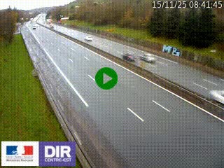 <h2>Webcam routière à Saint-Etienne-Terrenoire sur la RN88 avant la jonction entre l'A72 et le Boulevard Périphérique de Saint-Etienne</h2>