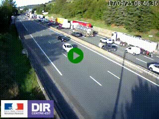 <h2>Webcam routière à Saint-Etienne-Terrenoire sur la RN88 avant la jonction entre l'A72 et le Boulevard Périphérique de Saint-Etienne</h2>
