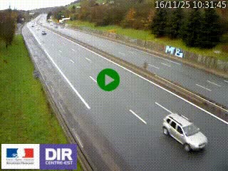 <h2>Webcam routière à Saint-Etienne-Terrenoire sur la RN88 avant la jonction entre l'A72 et le Boulevard Périphérique de Saint-Etienne</h2>