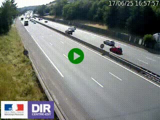 Webcam routière à Saint-Etienne-Terrenoire sur la RN88 avant la jonction entre l'A72 et le Boulevard Périphérique de Saint-Etienne