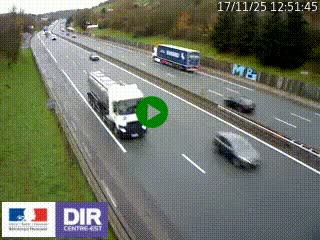 <h2>Webcam routière à Saint-Etienne-Terrenoire sur la RN88 avant la jonction entre l'A72 et le Boulevard Périphérique de Saint-Etienne</h2>