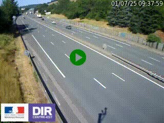 Webcam routière à Saint-Etienne-Terrenoire sur la RN88 avant la jonction entre l'A72 et le Boulevard Périphérique de Saint-Etienne