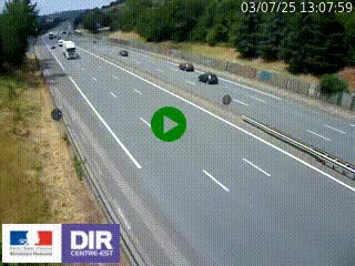 Webcam routière à Saint-Etienne-Terrenoire sur la RN88 avant la jonction entre l'A72 et le Boulevard Périphérique de Saint-Etienne