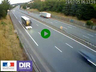 Webcam routière à Saint-Etienne-Terrenoire sur la RN88 avant la jonction entre l'A72 et le Boulevard Périphérique de Saint-Etienne