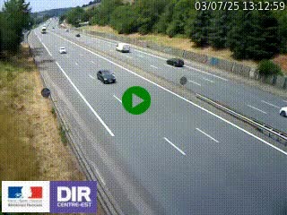 Webcam routière à Saint-Etienne-Terrenoire sur la RN88 avant la jonction entre l'A72 et le Boulevard Périphérique de Saint-Etienne